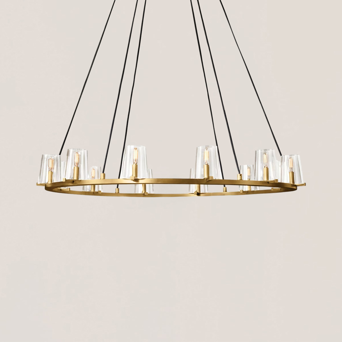 Pauillac Glass Round Chandelier 48"-VaseLamps