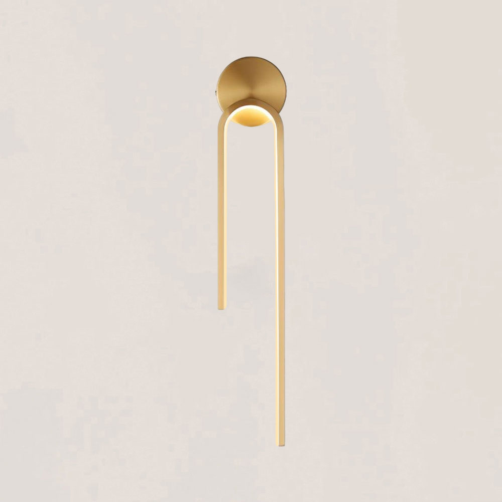 VASELAMPS - Minimalist Light Luxury Brass Wall Sconce-VaseLamps