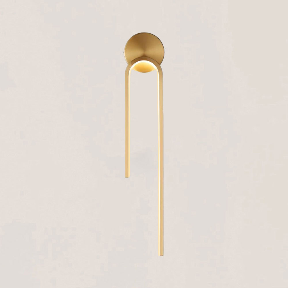 VASELAMPS - Minimalist Light Luxury Brass Wall Sconce-VaseLamps