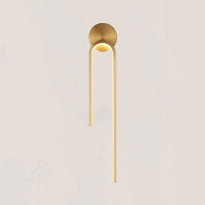 VASELAMPS - Minimalist Light Luxury Brass Wall Sconce-VaseLamps
