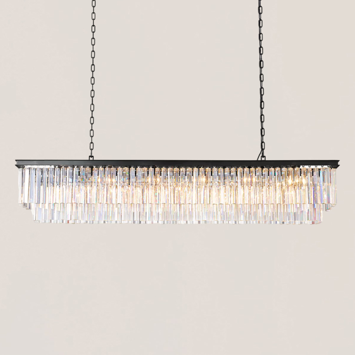 1920s Odeon Rectangular Chandelier-VaseLamps