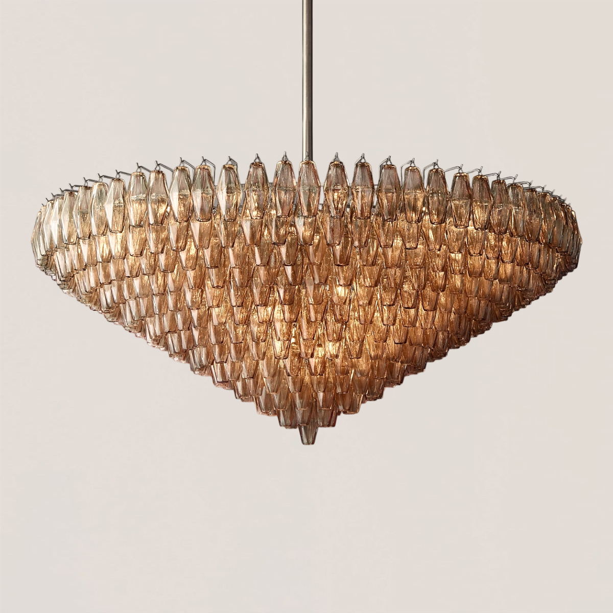 Chiara Glass Tiered Round Chandelier-VaseLamps