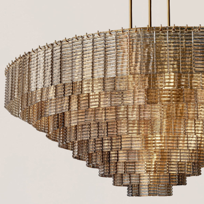 Sirene Glass Round Chandelier-VaseLamps
