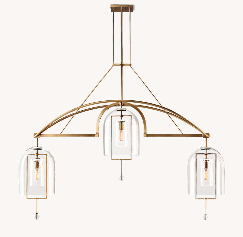 Fulcrum Grand Linear Chandelier 73"-VaseLamps