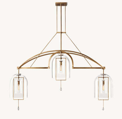 Fulcrum Grand Linear Chandelier 73"-VaseLamps