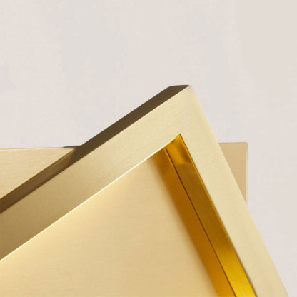 VASELAMPS - Simple Square Brass Wall Sconce-VaseLamps