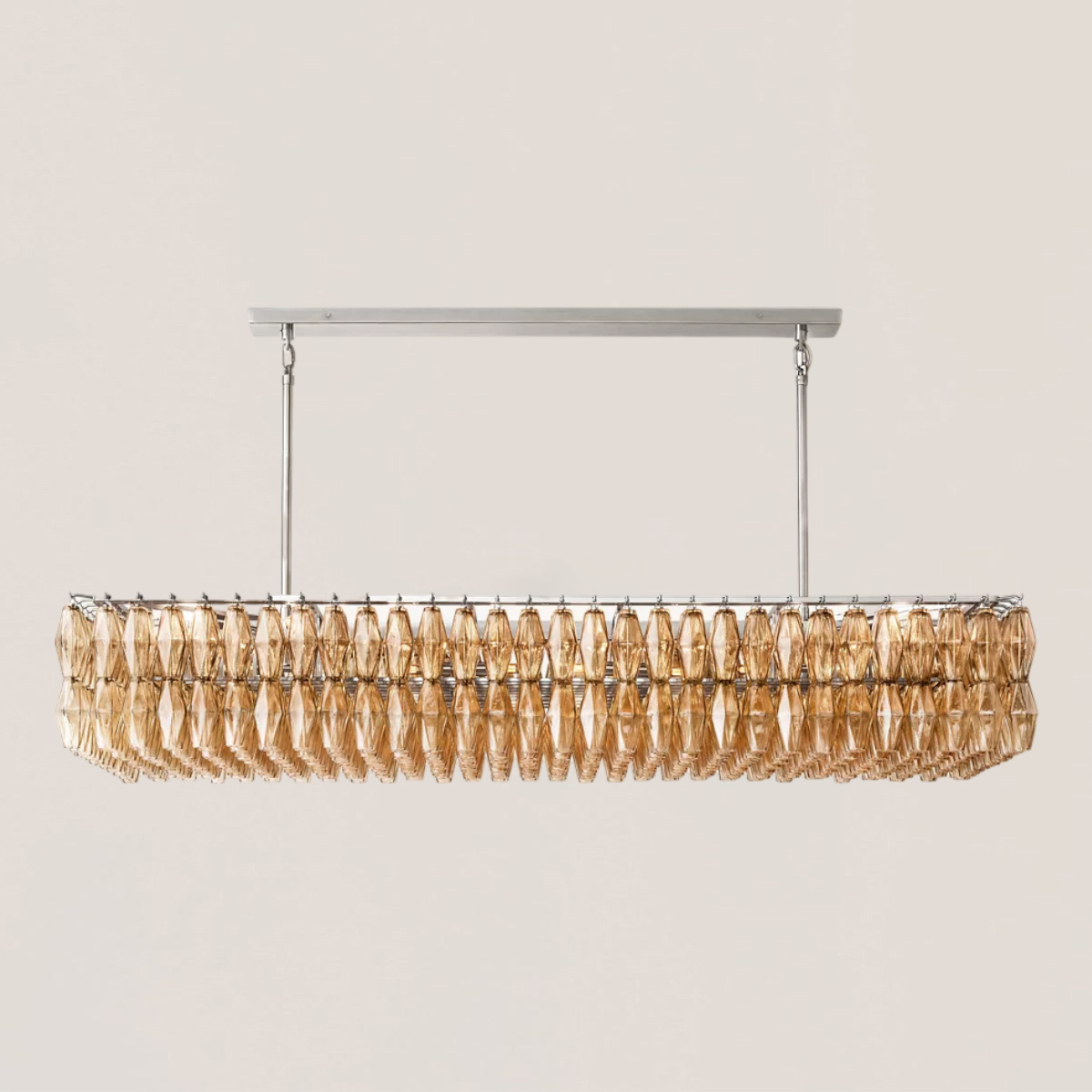 Chiara Glass Rectangular Chandelier-VaseLamps