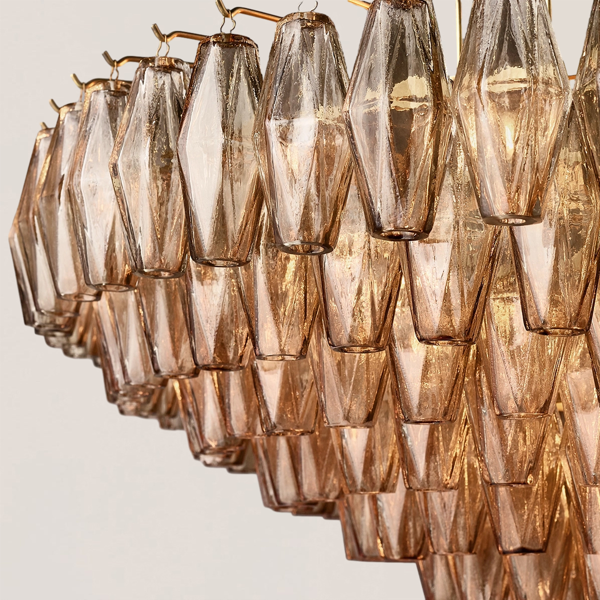 Chiara Glass Tiered Round Chandelier-VaseLamps