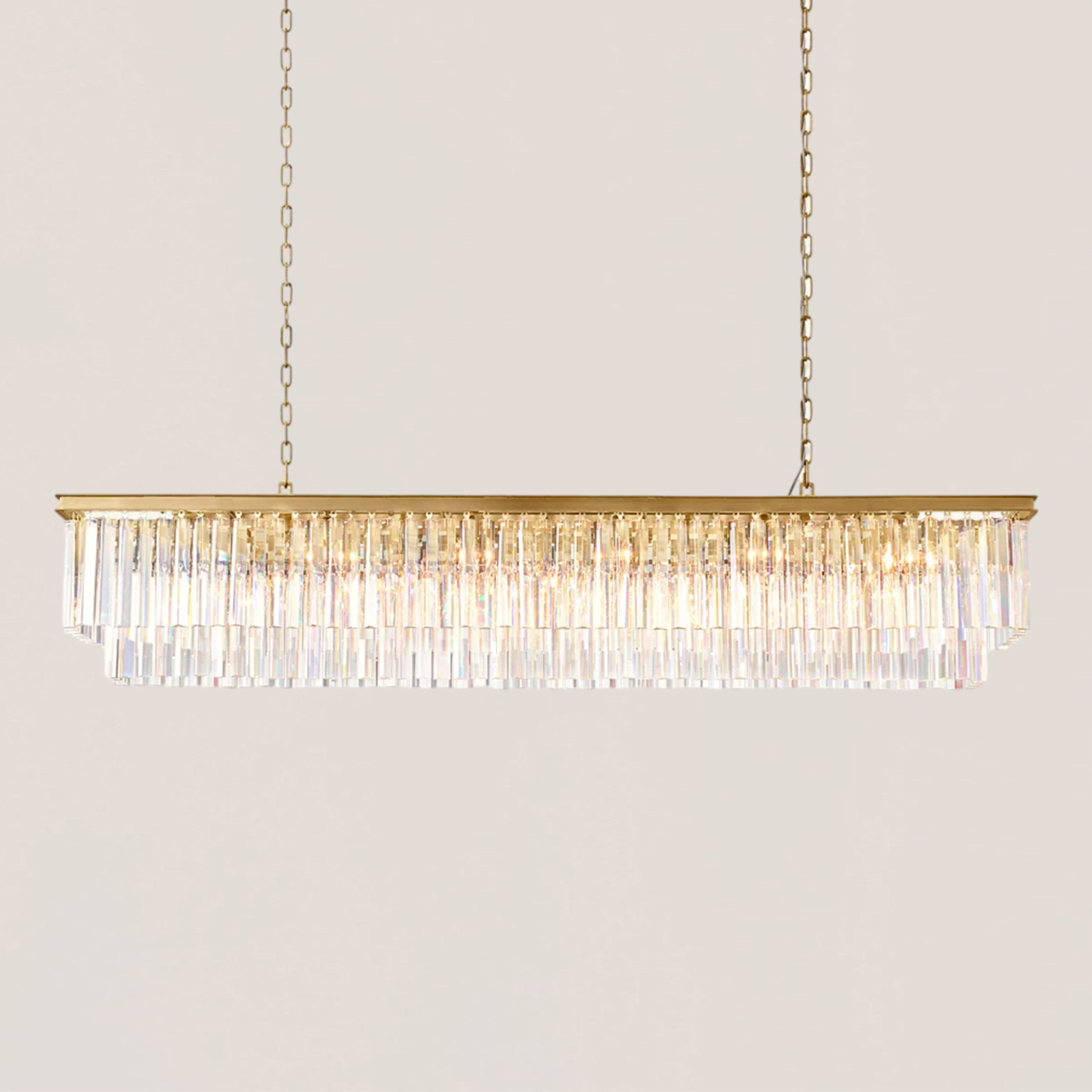 1920s Odeon Rectangular Chandelier-VaseLamps