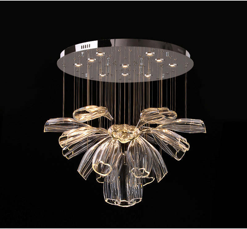 Luxury Glass Lotus Chandelier-VaseLamps