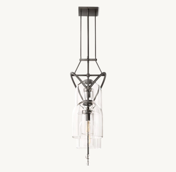 Fulcrum Round Chandelier-VaseLamps