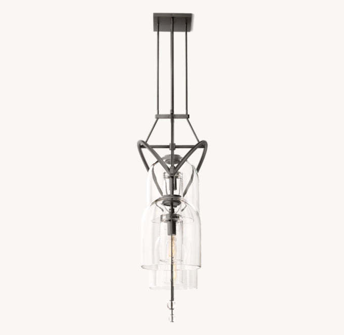 Fulcrum Round Chandelier-VaseLamps