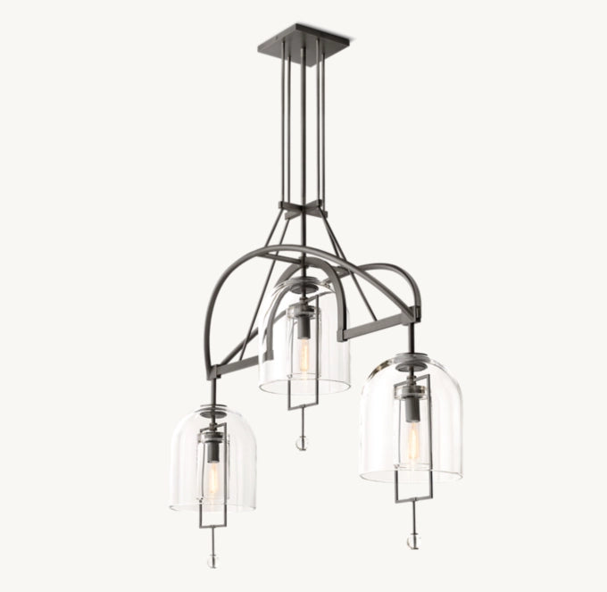 Fulcrum Round Chandelier-VaseLamps