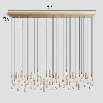 Solitaire Linear Chandelier-VaseLamps