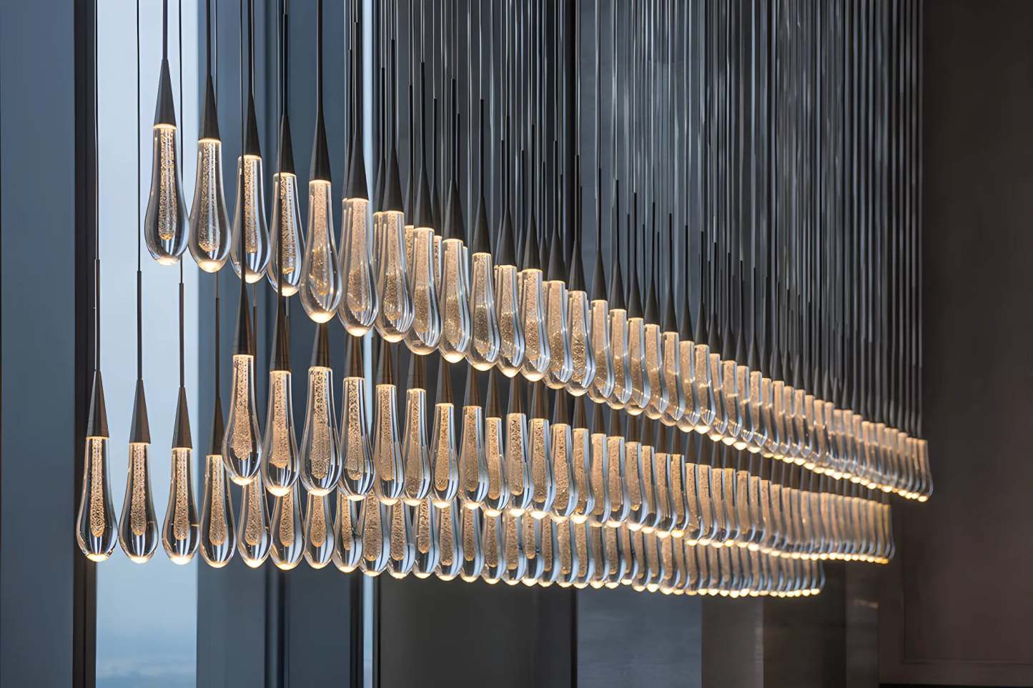 Solitaire Linear Chandelier-VaseLamps
