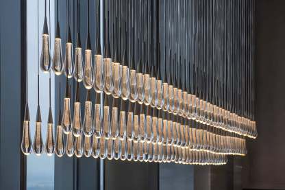 Solitaire Linear Chandelier-VaseLamps