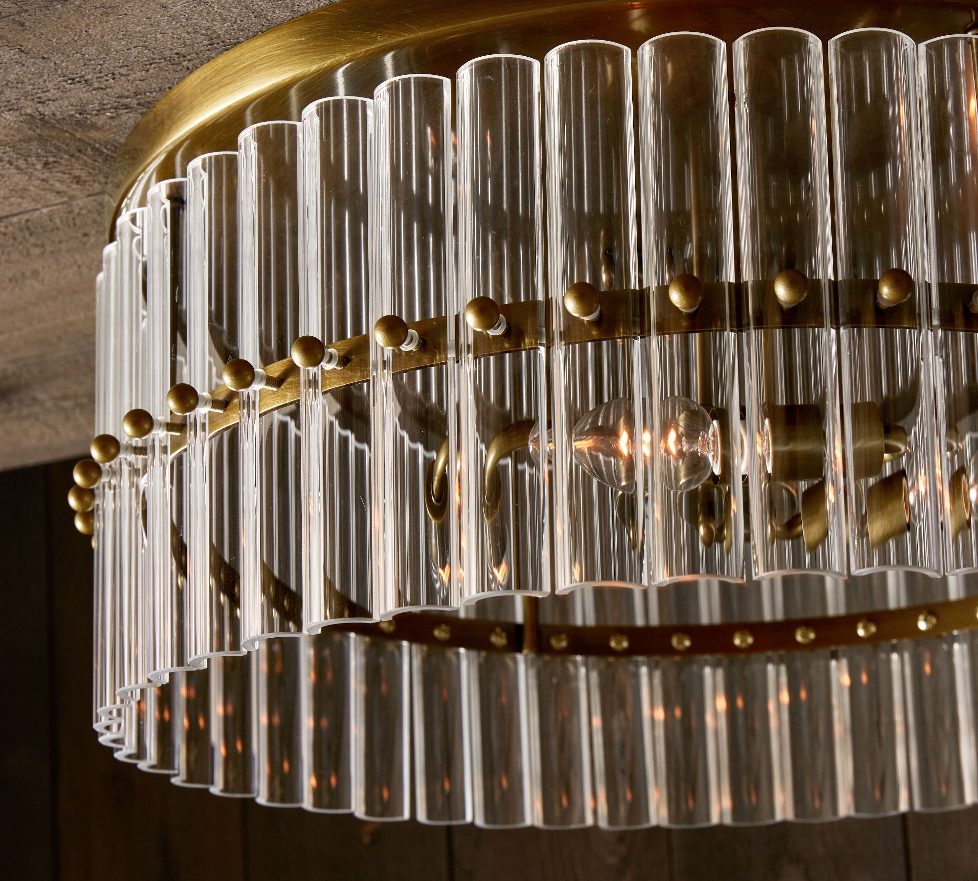 Molly Crystal Round Flush Mount-VaseLamps