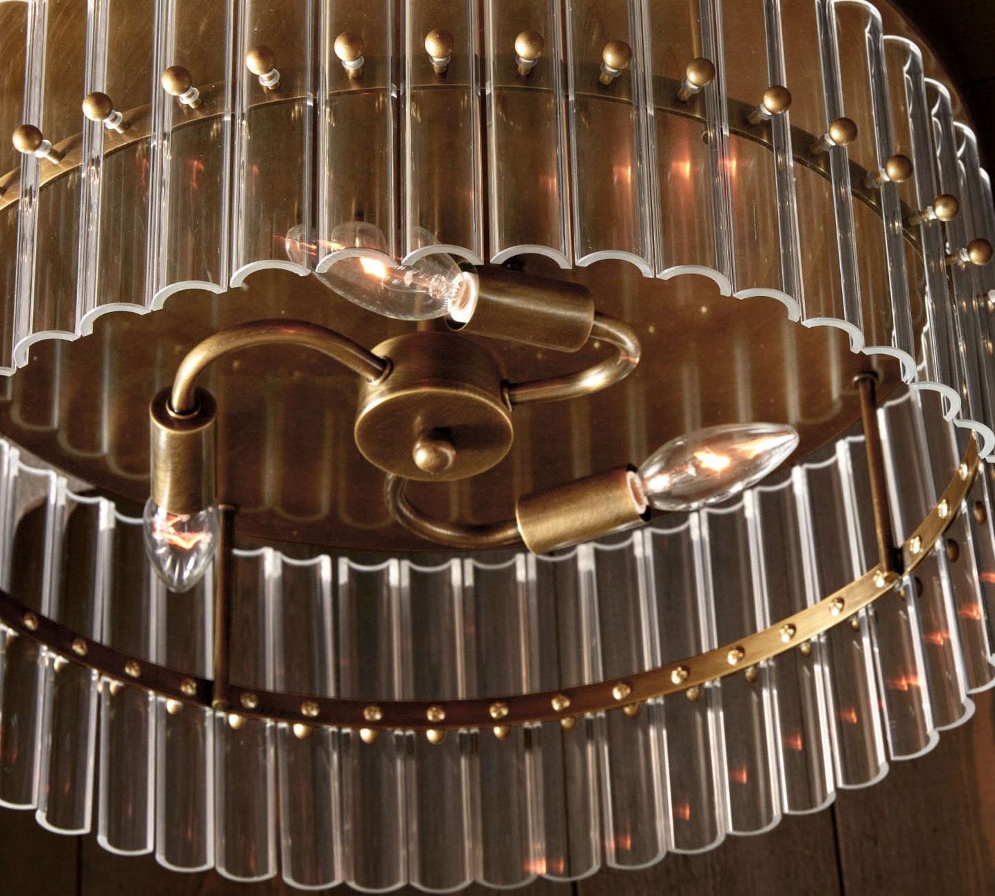 Molly Crystal Round Flush Mount-VaseLamps