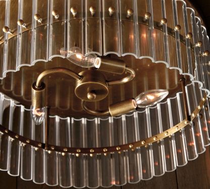 Molly Crystal Round Flush Mount-VaseLamps