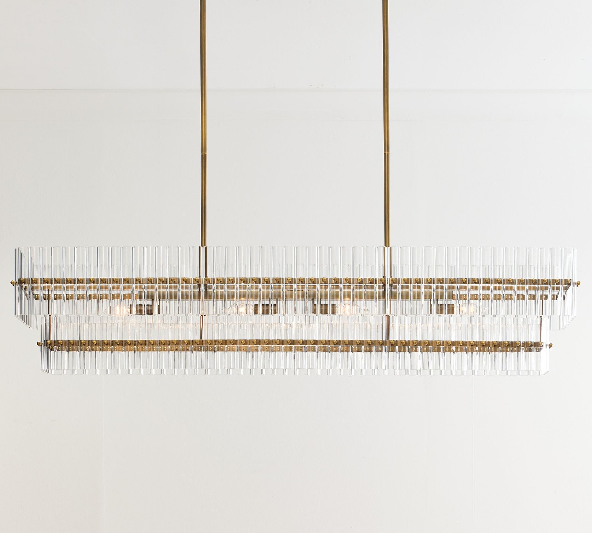 Molly Crystal Linear Chandelier-VaseLamps