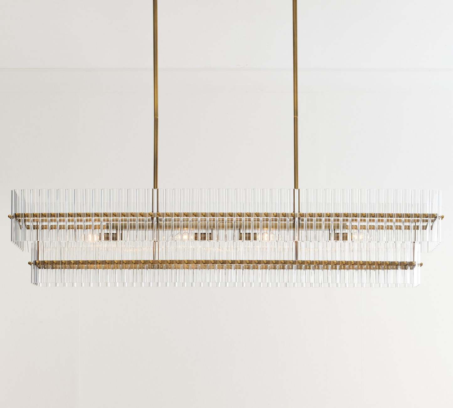 Molly Crystal Linear Chandelier-VaseLamps