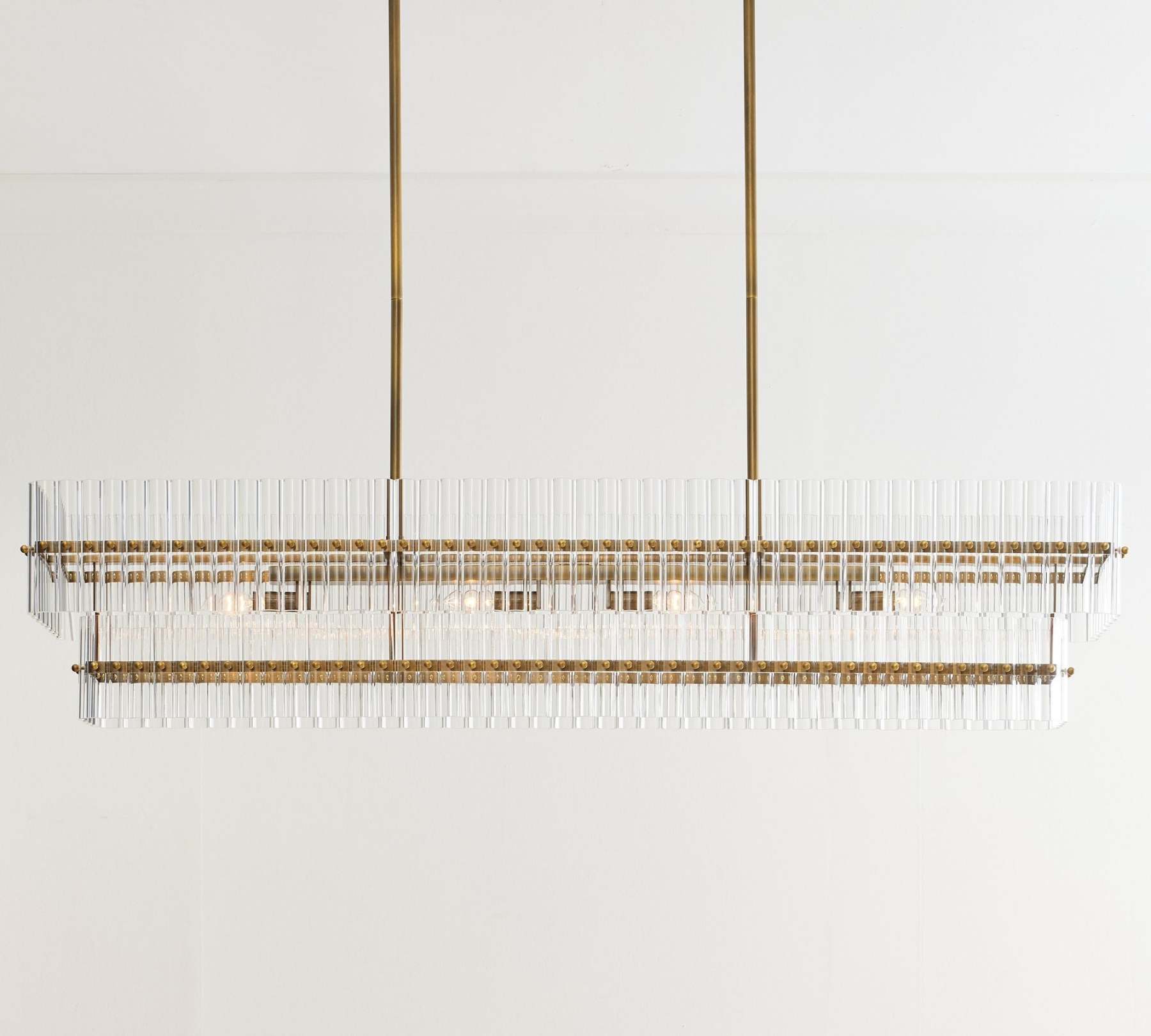 Molly Crystal Linear Chandelier-VaseLamps