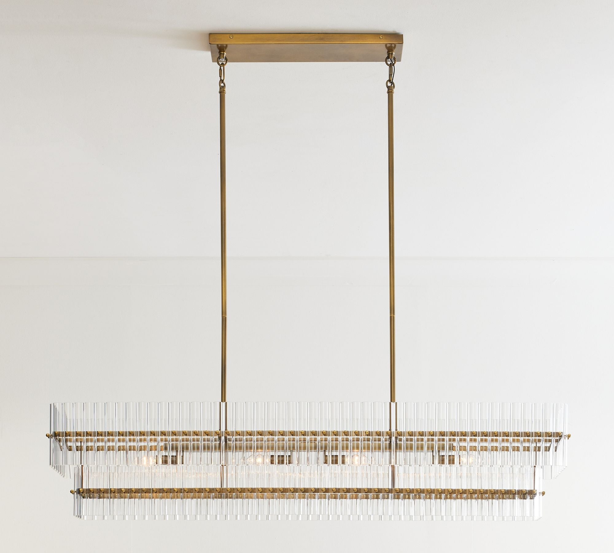 Molly Crystal Linear Chandelier-VaseLamps