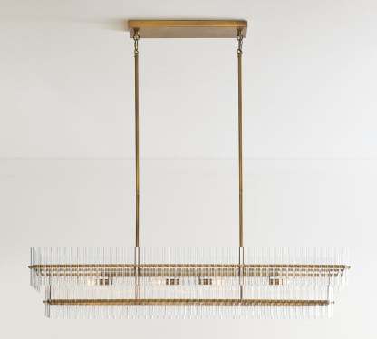 Molly Crystal Linear Chandelier-VaseLamps