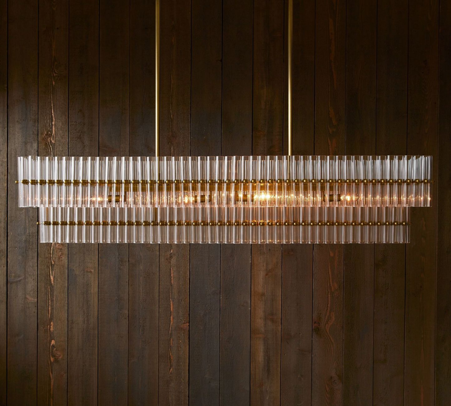 Molly Crystal Linear Chandelier-VaseLamps