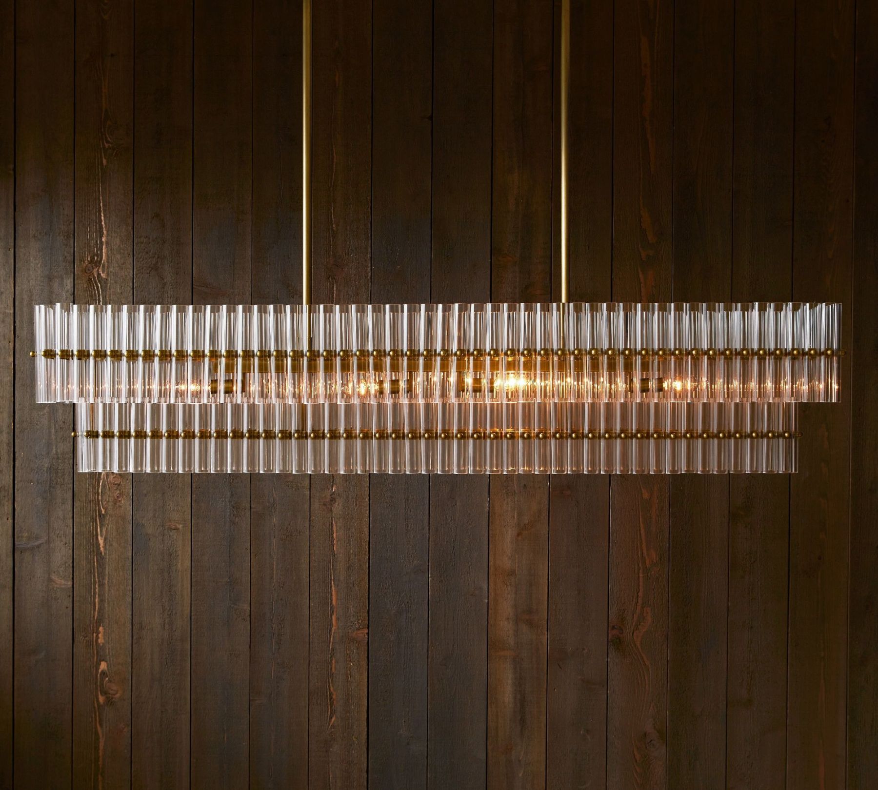 Molly Crystal Linear Chandelier-VaseLamps