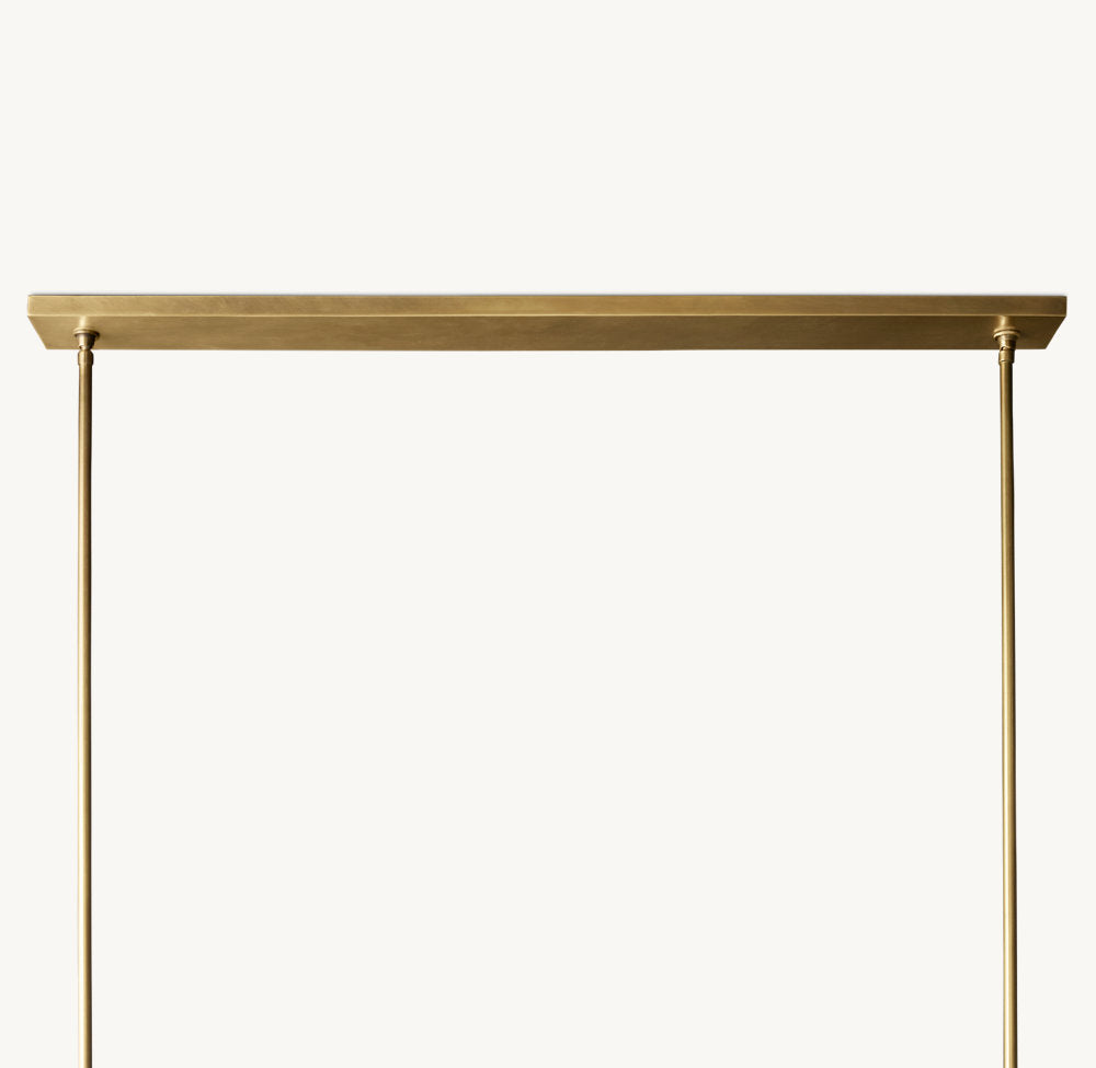 Pauillac Fabric Shade Linear Chandelier 49"-VaseLamps