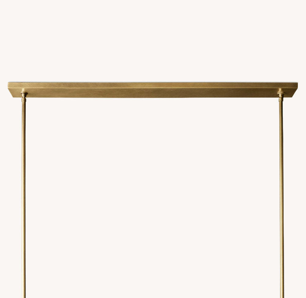 Pauillac Fabric Shade Linear Chandelier 49"-VaseLamps