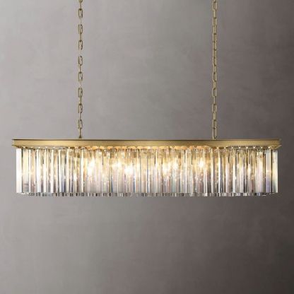RHYS Rectangular Crystal Chandelier-VaseLamps