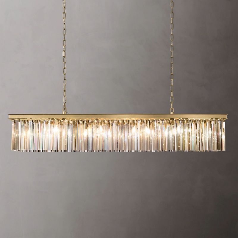 RHYS Rectangular Crystal Chandelier-VaseLamps