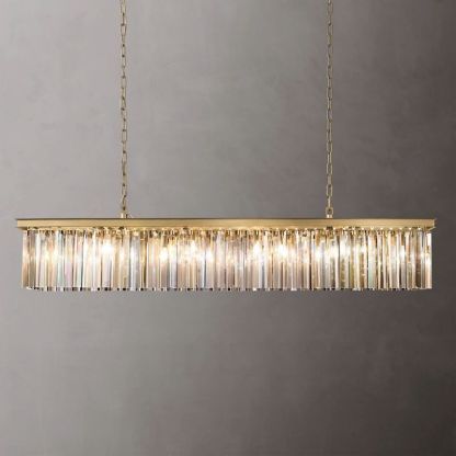 RHYS Rectangular Crystal Chandelier-VaseLamps