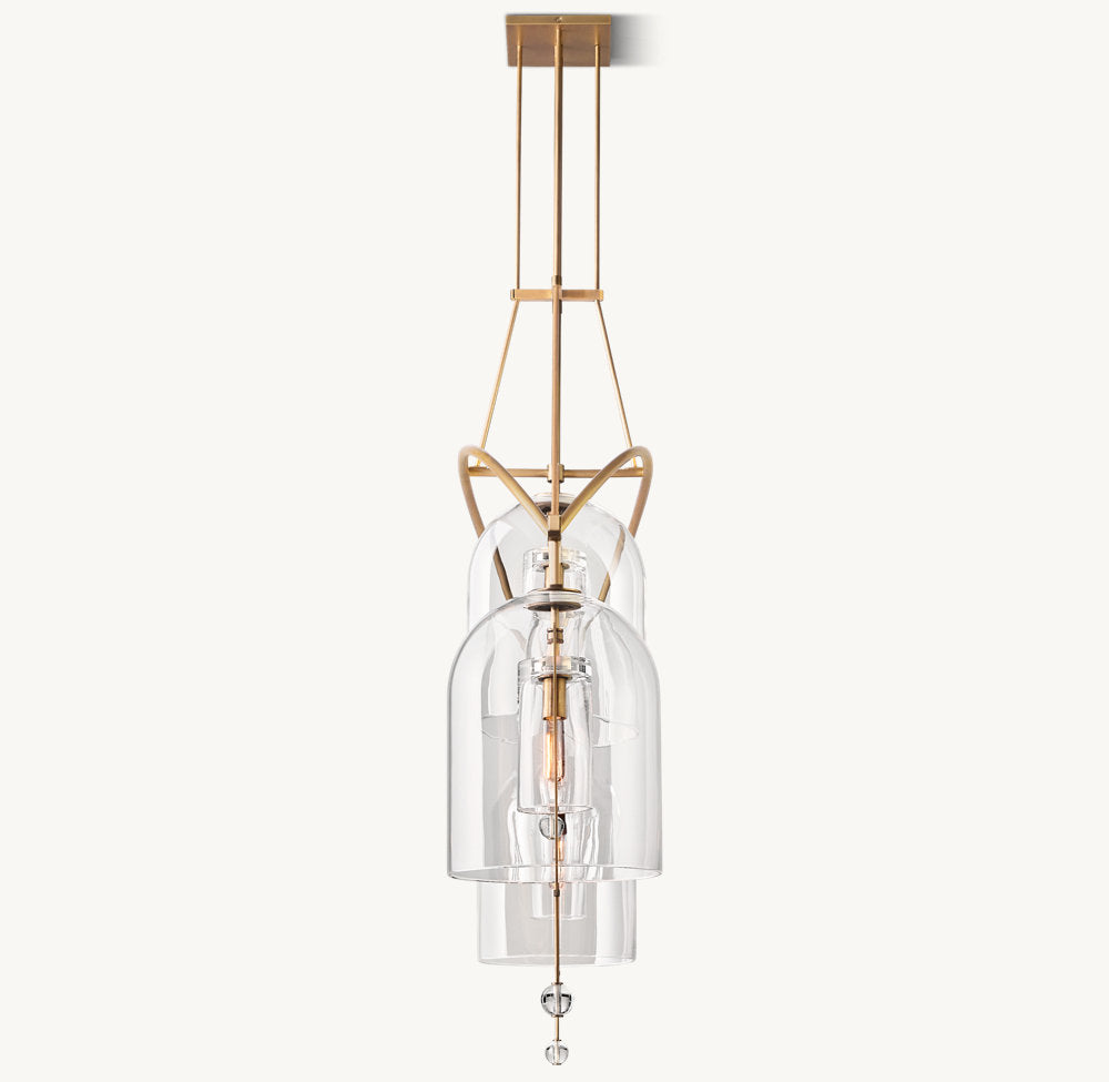 Fulcrum Grand Linear Chandelier 73"-VaseLamps