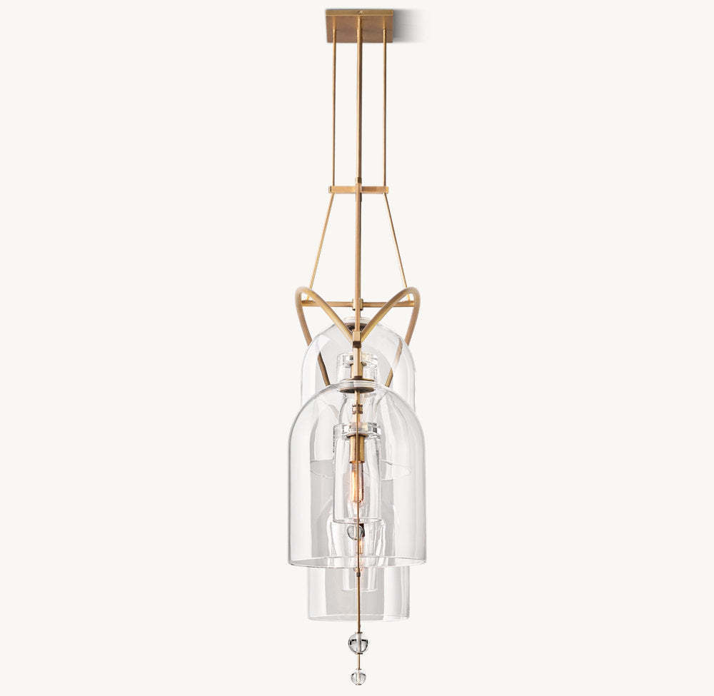 Fulcrum Grand Linear Chandelier 73"-VaseLamps