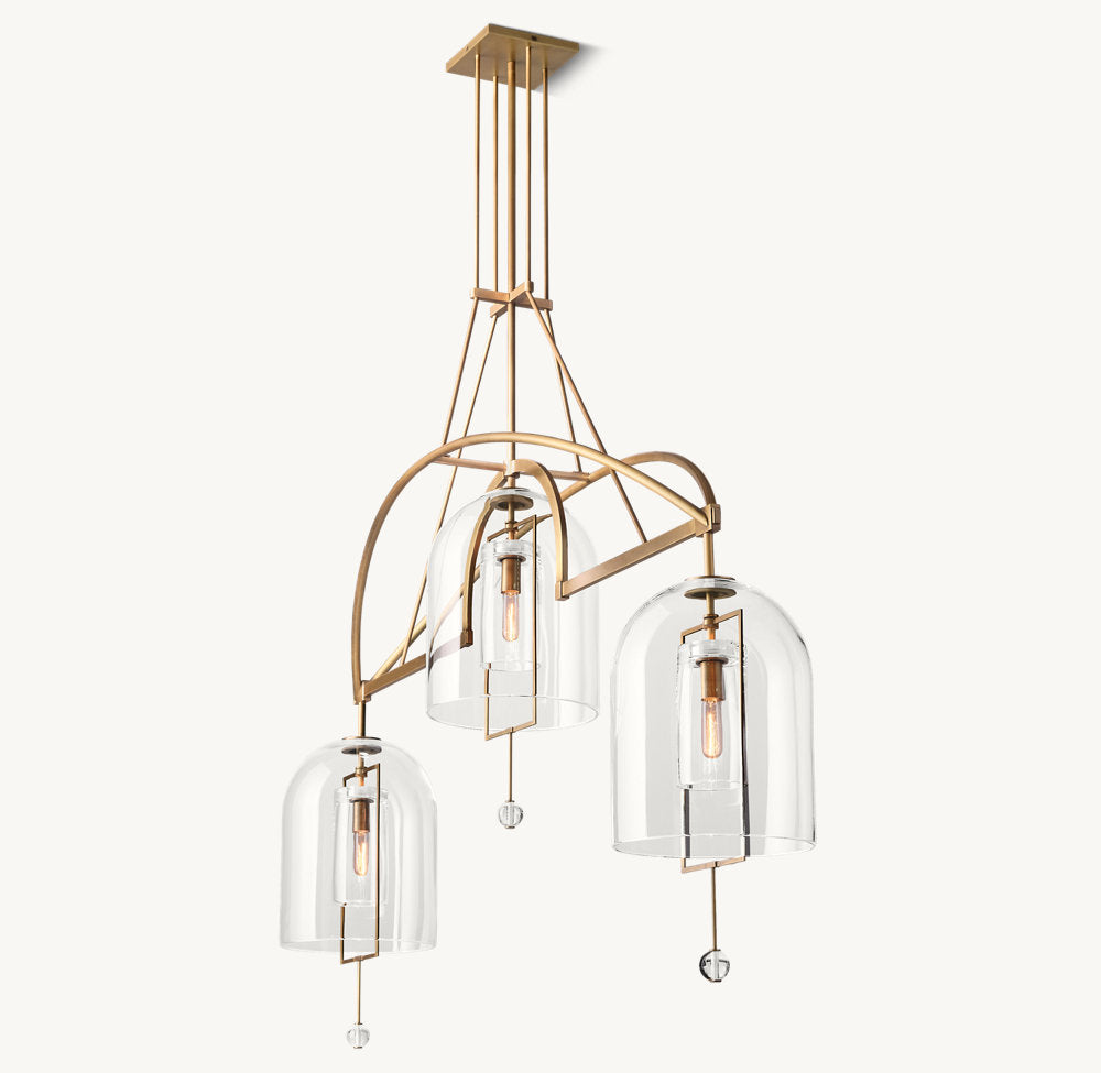 Fulcrum Grand Linear Chandelier 73"-VaseLamps