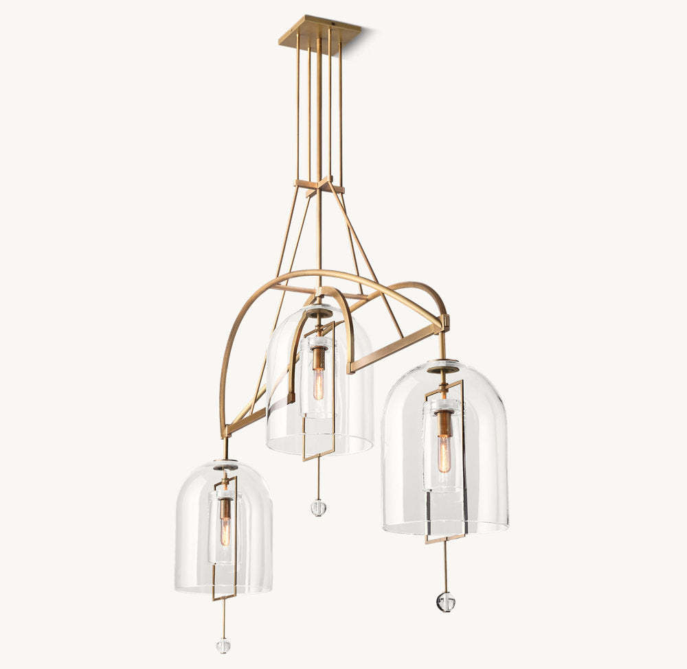 Fulcrum Grand Linear Chandelier 73"-VaseLamps