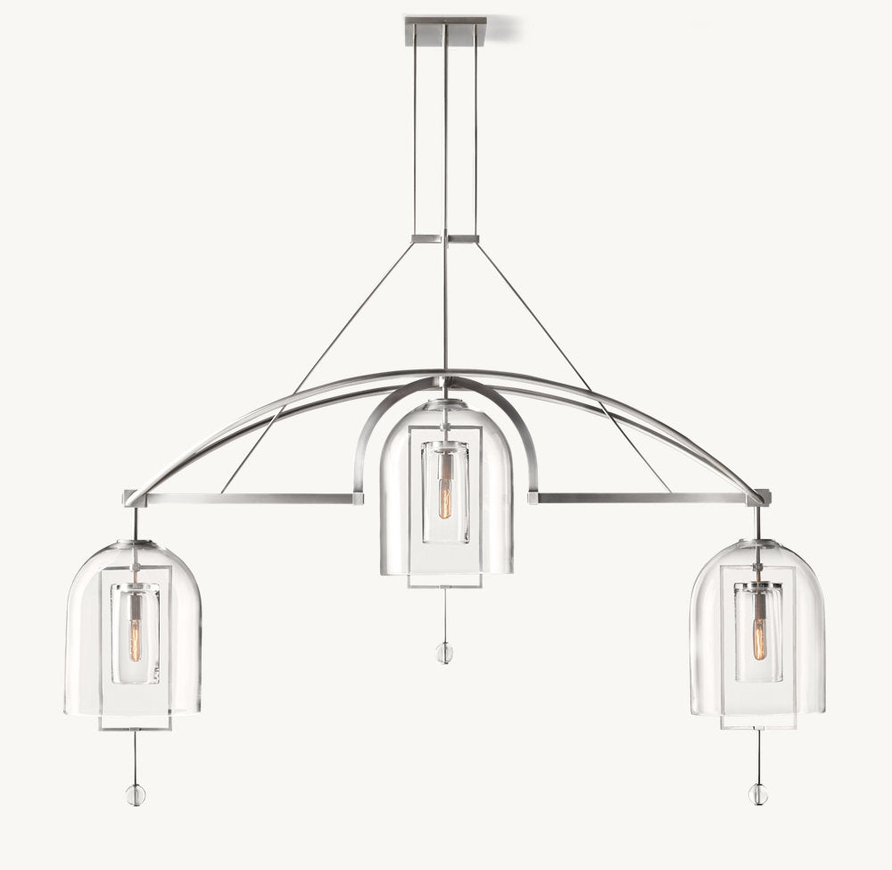 Fulcrum Grand Linear Chandelier 73"-VaseLamps