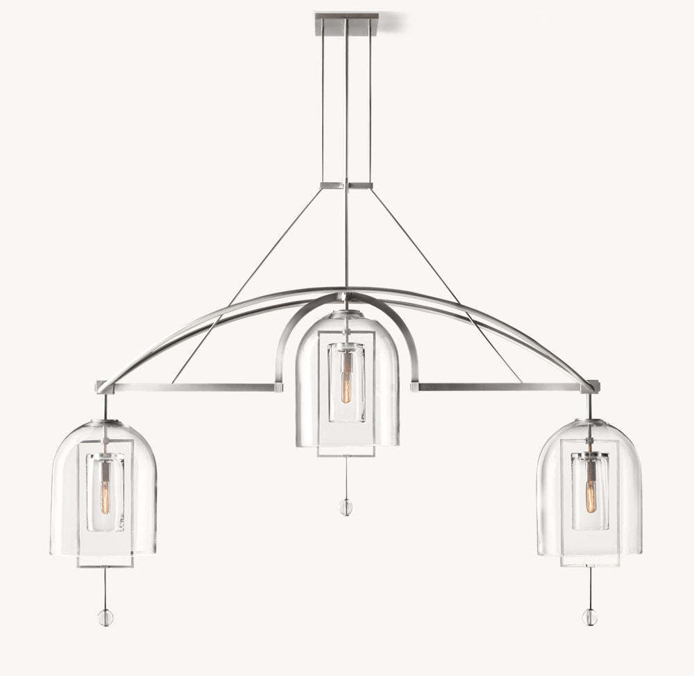 Fulcrum Grand Linear Chandelier 73"-VaseLamps