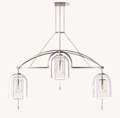 Fulcrum Grand Linear Chandelier 73"-VaseLamps