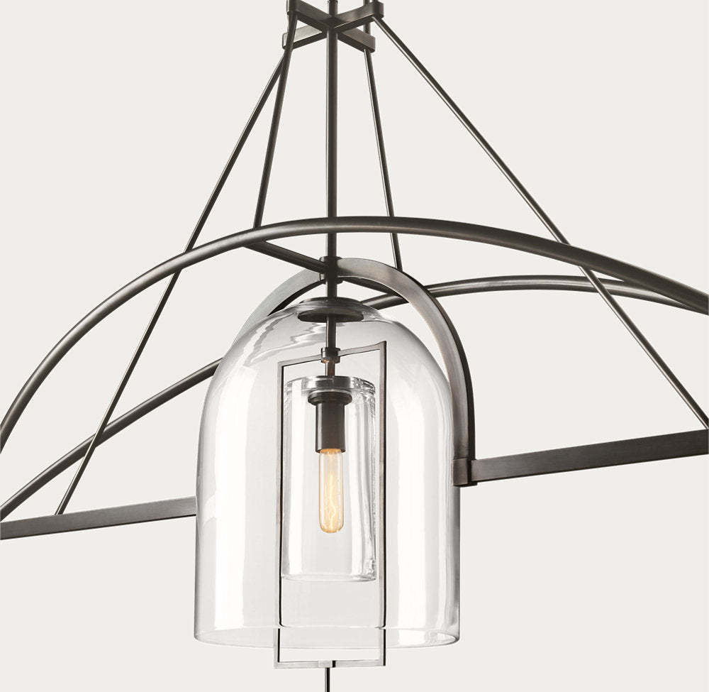 Fulcrum Grand Linear Chandelier 73"-VaseLamps
