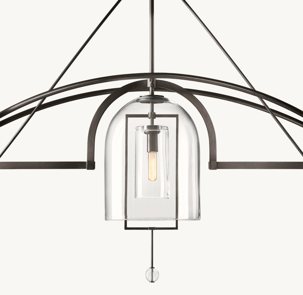 Fulcrum Grand Linear Chandelier 73"-VaseLamps