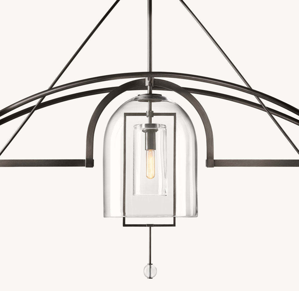Fulcrum Grand Linear Chandelier 73"-VaseLamps