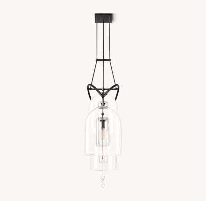 Fulcrum Grand Linear Chandelier 73"-VaseLamps