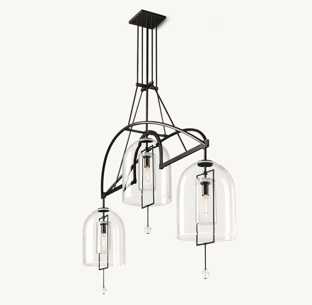 Fulcrum Grand Linear Chandelier 73"-VaseLamps