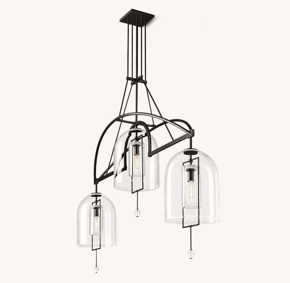 Fulcrum Grand Linear Chandelier 73"-VaseLamps