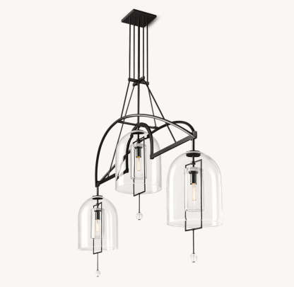 Fulcrum Grand Linear Chandelier 73"-VaseLamps