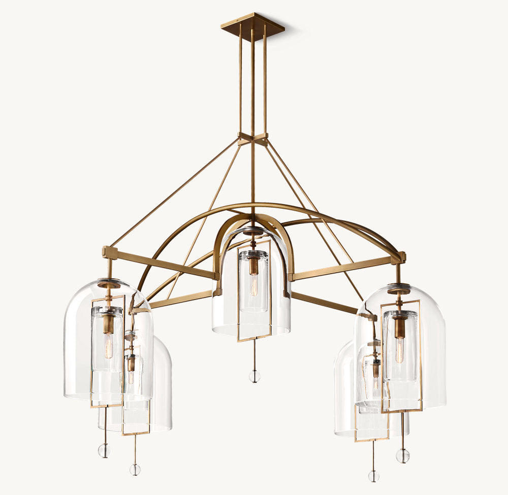 Fulcrum Round Grand Chandelier 73"-VaseLamps